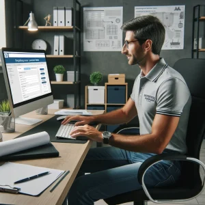Artisan qui travaille sur son site pour booster le taux de conversion