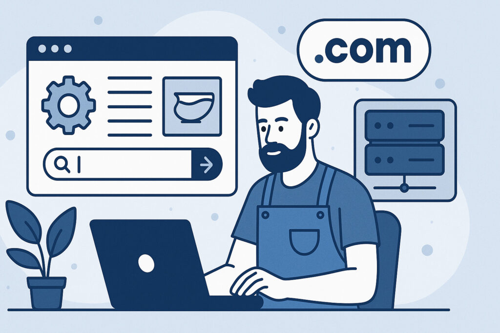 Choix du nom de domaine et de l’hébergement web pour un site d’artisan professionnel