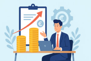 Professionnel analysant la rentabilité de son activité