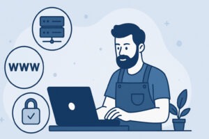 Hébergement d’un site d’artisan avec nom de domaine personnalisé et certificat SSL sécurisé