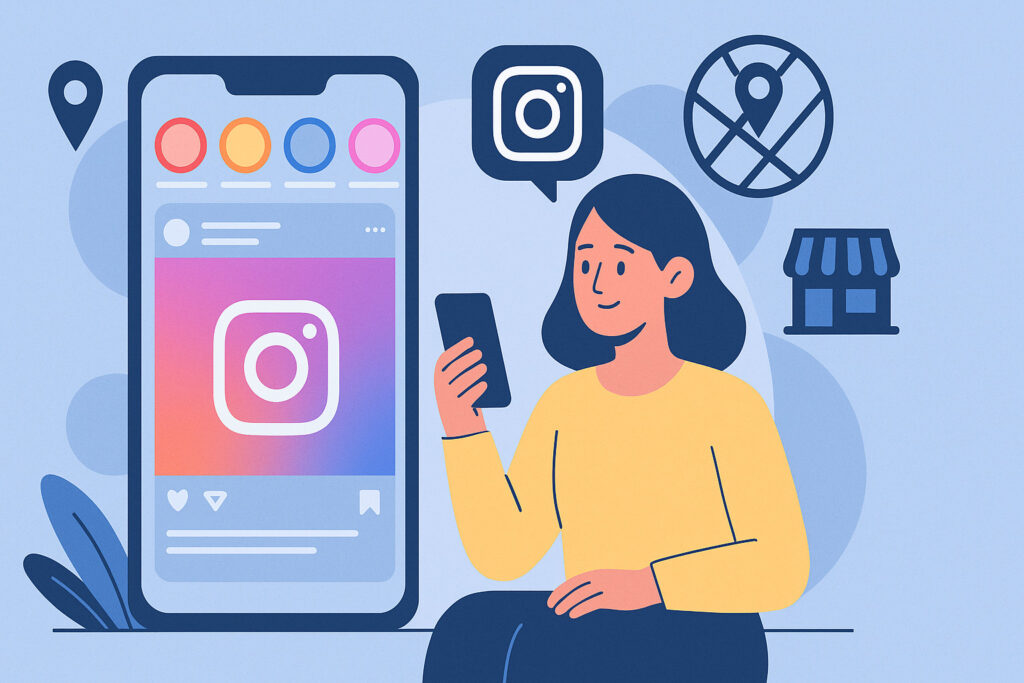 Prospect consultant une storie Instagram